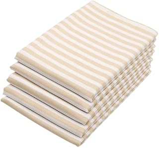 ZOLLNER Ściereczki do Naczyń Kuchenne w Beżowe Paski 5 Szt. 50x70 cm