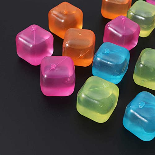 Pack de 18 cubos reutilizables de hielo de plástico miniatura 7