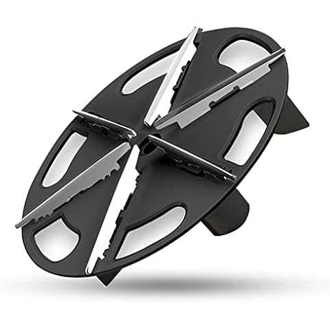 SUPER LINT Fabric Shaver Replacement 6 Leaves Blades (2 Pack), Only Used to Replace The Blades of SUPER LINT Lint Remover, Black Cover