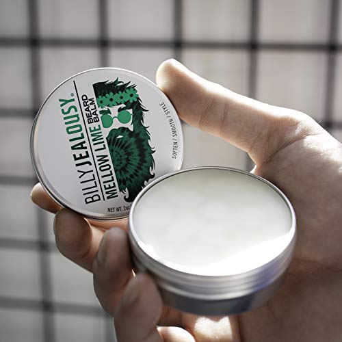 Billy Jealousy Moisturizing Strengthening & Softening Everyday Scented Beard Balm, Mellow Lime, 2 Oz. #TOP3