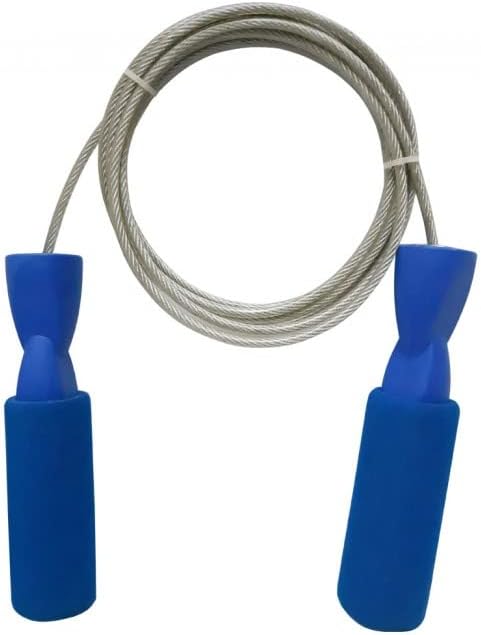 Spall Pro - Cuerda de saltar ajustable de acero de 9.85 pies para hombres, mujeres y niños, cuerda de saltar perfecta para doble holandés, boxeo,