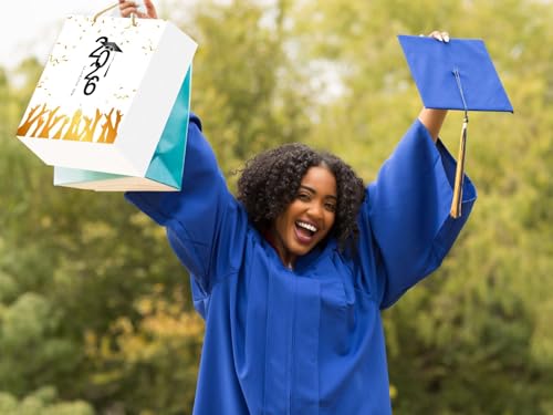 WaaHome Class of 2026 Graduation Gift Bag - Graduation Gifts for Him Her Girls Boys Women Men - 11.5" Large Grad Wrapping Paper Bag for 8th Grade High School College Master Degree PhD, with Tissue Paper and Handle - Image 3