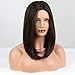 HAIRCUBE Short Wigs for Women,Dark Brown Bob Wig Shoulder Length Synthetic Wig Heat Resistant Hair for Daily Party Use 16 Inches(Open Cap)