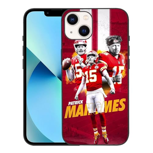 Coque iPhone 13 et étui de protection en silicone TPU au design sport de Kansas City Mahomes