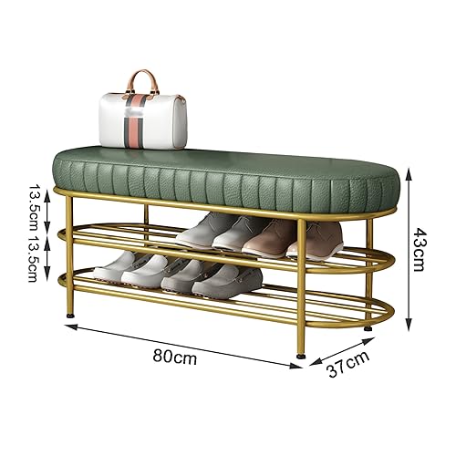 Étagère chaussures avec banc pour s'asseoir confortablement dans le salon