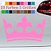 Adesivo a forma di corona in 18 colori, per auto, in vinile, JDM 45 rosa, 10 x 6 cm