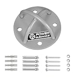 POWER GUIDANCE Anclaje de techo - Soporte de montaje en pared para correas de suspensión, anillos de gimnasia, columpios y hamaca de yoga, banda de resistencia, cuerda de batalla