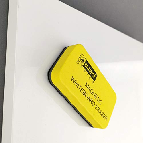 D.RECT Whiteboard Schwamm 12 Stück | EVA Magnetisch Magnettafel Reiniger Löscher Radierer | Wischer mit starkem Magneten für Trockenreinigung Ihres White Boards