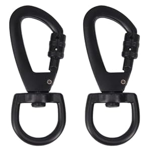 Njcxola NJ2409 Karabinerhaken mit Blattfeder 2er-Set