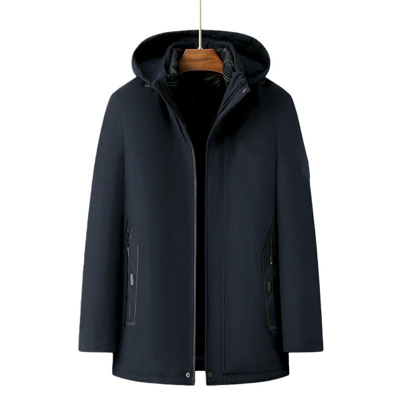 Chaqueta acolchada para hombre de invierno con capucha desmontable 6