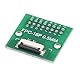 sourcing map 1 Stück FPC FFC PCB Konverter Steckerplatine 16P 0.5mm auf Buchsenseite 1mm Rückseit auf DIP 2.54 mm für LCD 3D Drucker DVD TV Laptop Audio