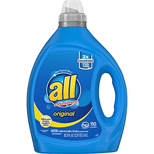 All Liquid Laundry Detergent, Stainlifter Fights Tough Stains, For Messy Fun Families, 2X Concentrated, 110 Loads #TOP1