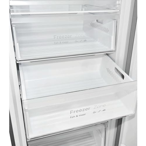 Exquisit® Congelador Vertical 380L, Inoxlook, Clase D, Tecnología No-Frost, Control Digital, Función DUAL, Congelación Rápida, Puerta Reversible, Medidas (185,5 x 71,0 x 71,0 cm) - imagen 11