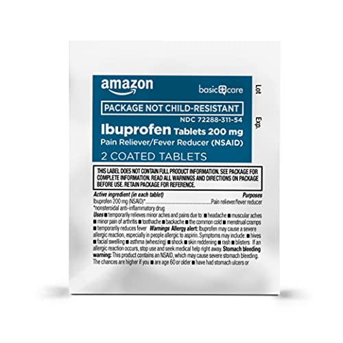 Amazon Basic Care Ibuprofen Tablets, 200 Mg, Pain Reliever And Fever Reducer thumb #6