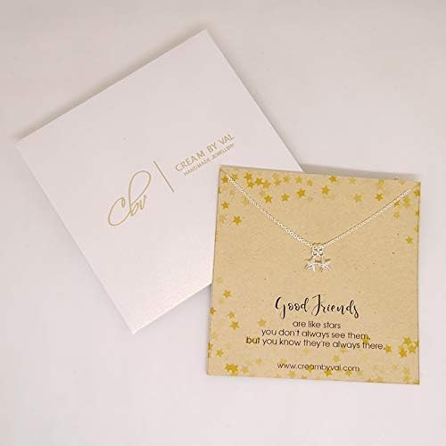 Good Friends Stars Sterling Silver Necklace – Dainty Friendship Piece with Meaningful Message Card – Sweet Reminder for a Beloved Friend – 18" Length - Image 2