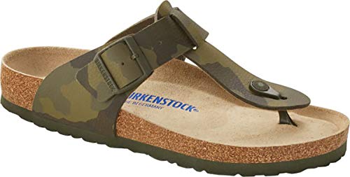Birkenstock Men's Medina Soft Footbed Sandals, Desert Soil Camo Green, 8 Medium US