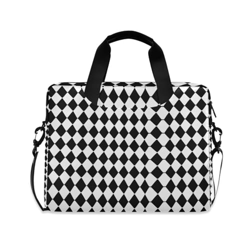 Maletín para portátil con diseño blanco y negro 13-15.6 pulg miniatura 1