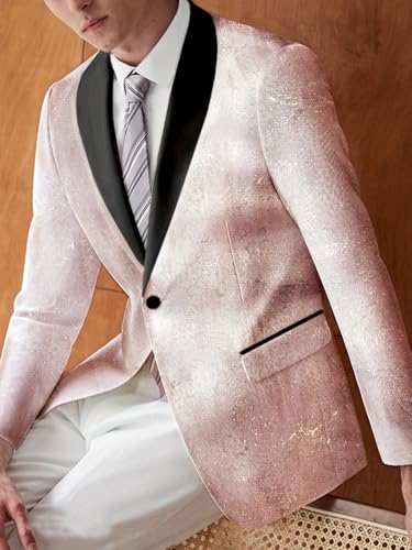 Men's Floral Tailcoat Jacket, Dinner Party, Dance Party, Wedding Fashion Suit Jacket3