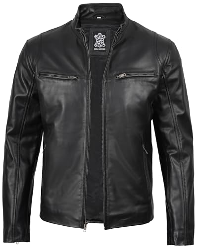 Image of Decrum Leather Jacket Men - Casual Stylish Cowhide Leather Jackets for Men