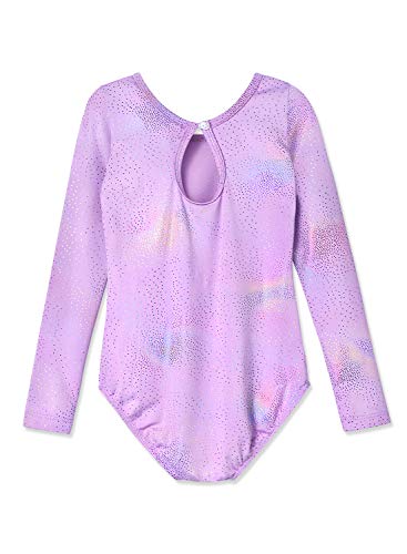 HOZIY Leotards for Girls Ballet Gymnastics Sleeveless Long Sleeve Colorful Sparkles Aqua Blue Pink Purple Solid