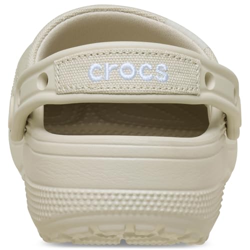 Crocs Unisex Classic Crafted Canvas Clogs Stucco Men 6/Women 8 Medium