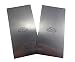 Crown Hand Tools Sheffield UK Steel 2 Piece Rectangular 2 1/2" x 5" Cabinet Scraper Set 375