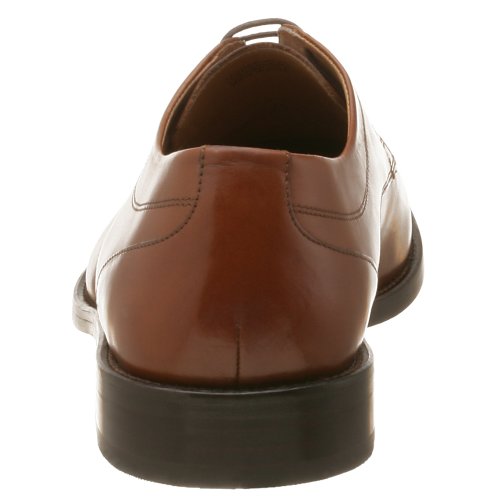 Image of Florsheim Men's Norton Linen Moc Toe Oxford,Cognac Lthr /Lin Plug,10 EEE