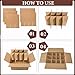 CONEHOY 13 Sets Moving Box Glasses Divider Kits Cardboard dividers fit boxes about 16 x 12 x 12 inches for Kitchen Dish Packing Wine Glassware Cardboard Box Compartments Dividers (Box Not Included)