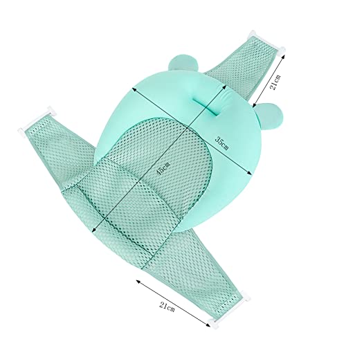 Image of Baby Flotation Bath Cushion Infant Bath Seat Support Net Newborn Bathtub Mesh Pad with Pillow Baby Shower Lie Seat Toddler Bathing Shower Breathable Mat for 0-24 Months
