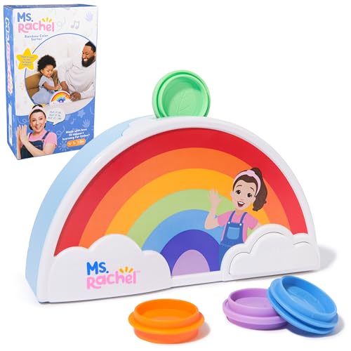 Image of Ms. Rachel Rainbow Color Sorter, Electronic Learning Toy, Lights & Sounds | Color Sorter With Lights And Sounds, Builds Motor Skills And Recognition, Toddler Toys For Girls And Boys Ages 1-2+