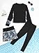 Hedmy Girl's Three-Piece Long Sleeves Swimsuits UPF50+ Rash Guard Bathing Suits Fashion Quick Dry Diving Suits Black 11-12 Years