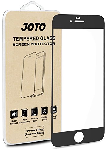 JOTO iPhone 8 Plus / 7 Plus Screen Protector, Full Screen Tempered Glass Screen Protector Film, Edge to Edge Protection Screen Cover Saver Guard for Apple iPhone 8 Plus/iPhone 7 Plus 5.5 Inch -Black