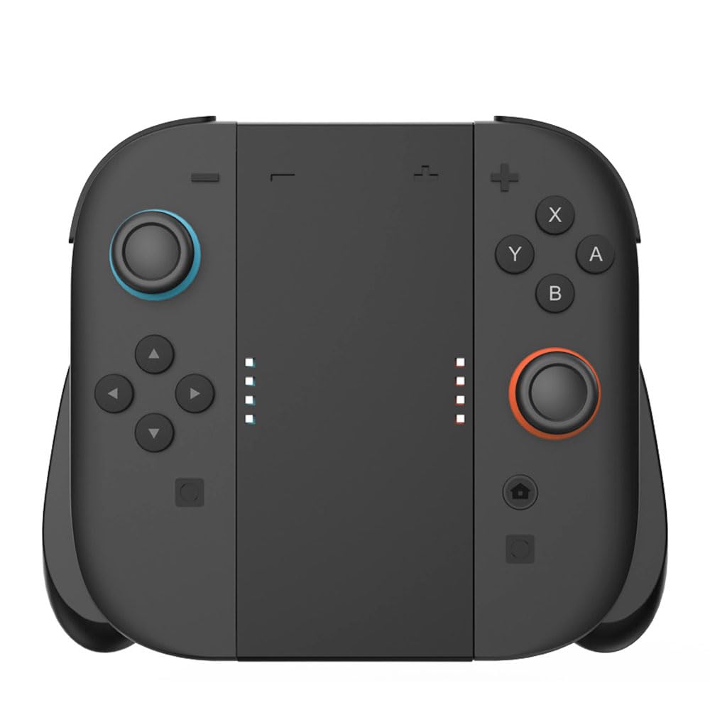 Charging Grip for Nintendo Switch 2, for Joy-Con 2 Grip Controller for Joy Con Handle holder with battery USB C Charging Cable, Switch 2 Accessories, Indicator Lights, Ergonomic Portable Travel