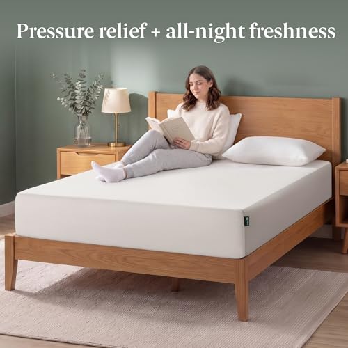 Image of Zinus 10 Inch Full Green Tea Memory Foam Mattress, Medium Firm Feel | Pressure-Relieving Comfort & Full-Body Support, Naturally Fresh, CertiPUR-US & OEKO-TEX Certified Safe Materials