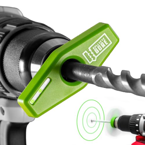 BullseyeBore Core CG1-101 Drill Guide for Straight Holes - Magnetic Drill Attachment with High Vis Green Laser for Visual Worksurface Alignment - Compatible with Common & Specialty Bits from 2” to 8”