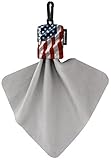 Alpine Innovations - Spudz Classic - Microfiber Cloth, Screen Cleaner, and Lens Cleaner in Compact Pouch - 10x10 - American Flag