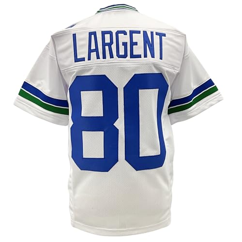 Steve Largent Jersey White Seattle | Unisex Adult Sizes S-5XL Unsigned Custom Sewn Stitched