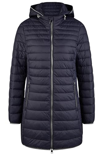 BARBARA LEBEK Jacke Stepp mit Kapuze (DE/NL/SE/PL, Numerisch, 46, Regular, Regular, Navy)