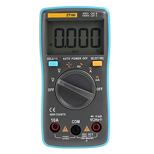 Image of Digital Multimeter, ZT100 /ZT101 /ZT102 Portable Mini Multimeter Auto Digital LCD Display Testing Capacitance Multimeter(ZT100)