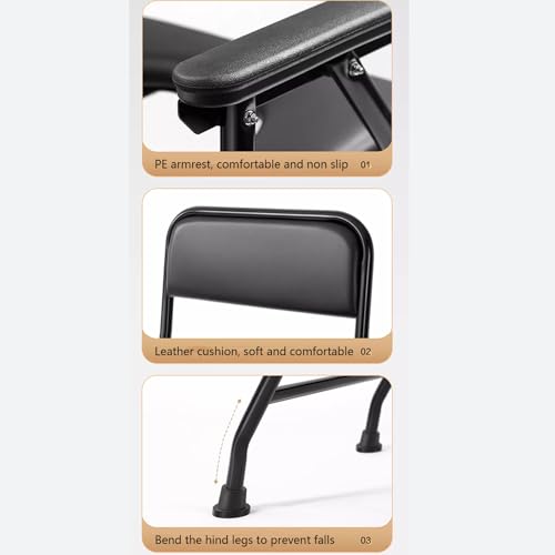 Chaise percée pliable pour le camping et la chambre des aînés - 7