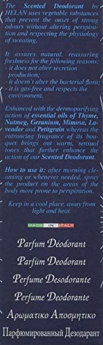 Helan, Vetiver & Rum, Men's Deodorant Perfume, Natural Spray, without Aluminium Salts - Men's Deodorant Spray Enriched with Essential Oils, Fresh and Gentle, 100 ml - Made in Italy - Image 6