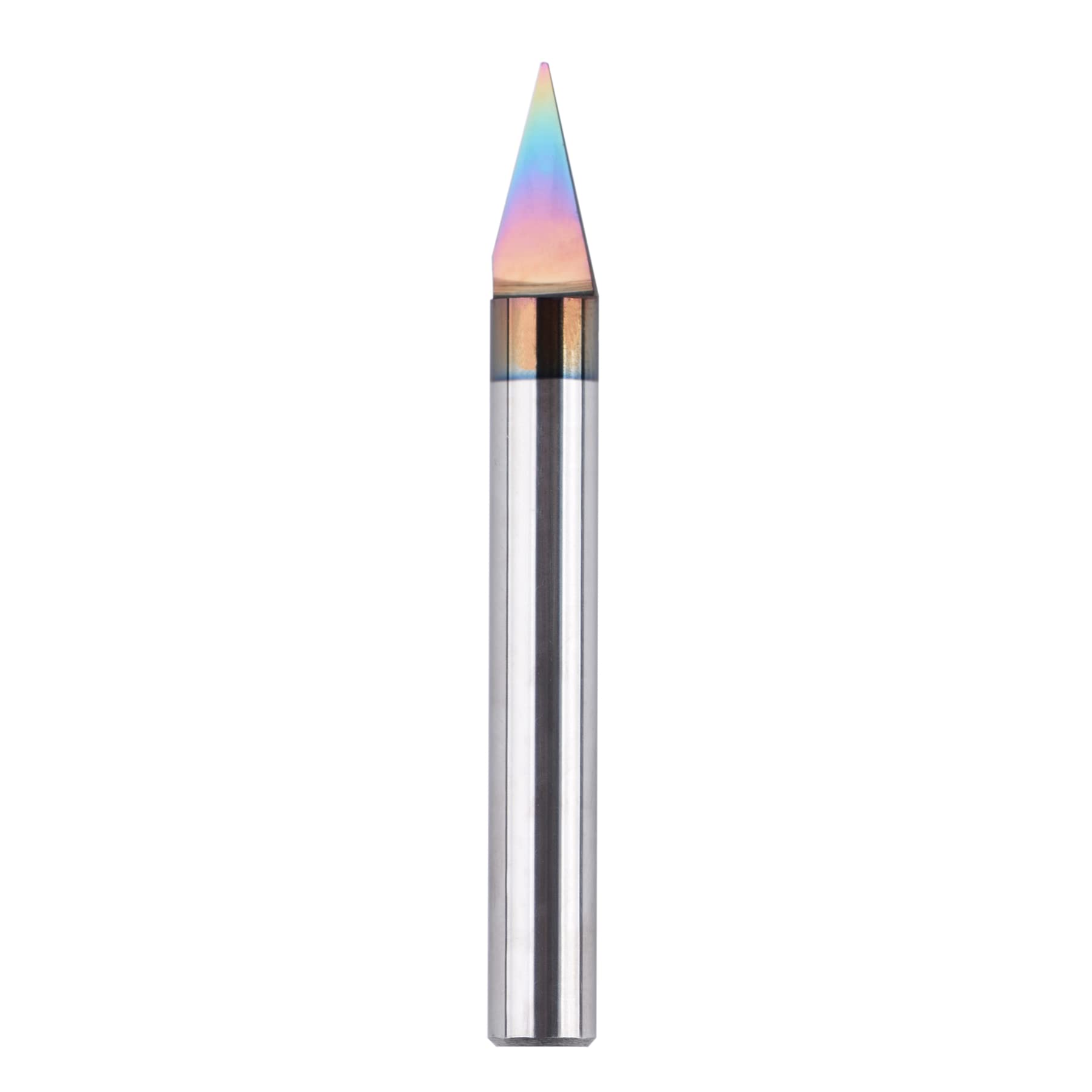 SpeToolCarbide V Groove Bit 30 Degree Engraving Bit 0.015" Tip with 1/4" Shank TAC Coated Extra Life