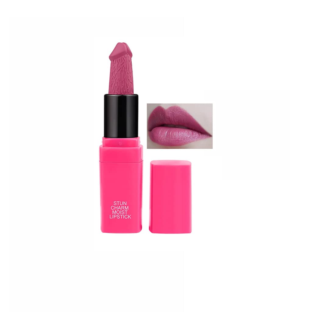 Amazon.com : Funny Lipstick Creative Styling Head Matte Velvety Lip ...