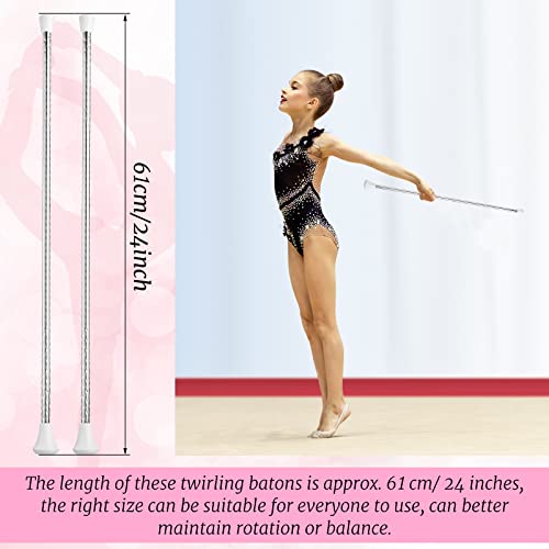 image for HyDren Twirling Baton Unisex Gymnastics Dance Metal Baton Marching Ban