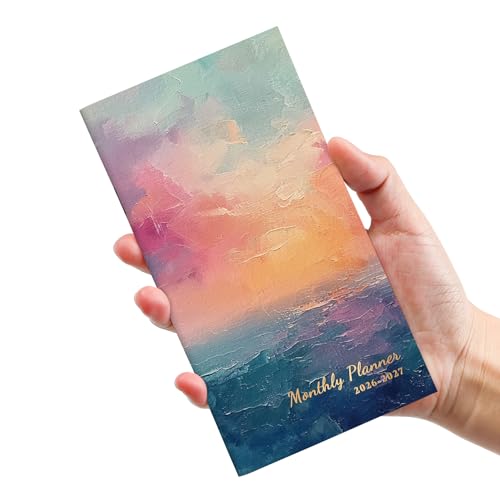 Pocket Calendar 2026-2027 for Purse, Two Year Monthly Planner Pocket Size, Jan 2026 to Dec 2027 Monthly Planner Small Size (6.5