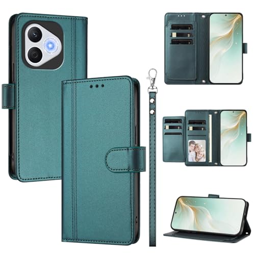 �X�}�z�P�[�X �Ή��@�� for Honor 400 Lite �X�}�z�P�[�X�y�E�H���b�g�f�U�C�� �f���A���J�[�h�X���b�g �L���b�V�� �t���b�v���X�^���h �����h�~�zGreen