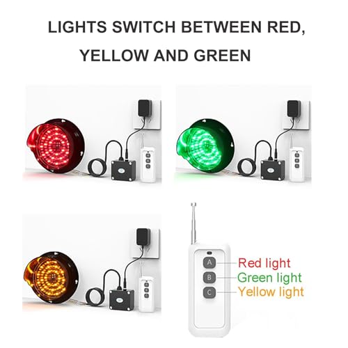 Feu d'arrêt et de marche rouge vert jaune LED avec télécommande pour avertissement industriel