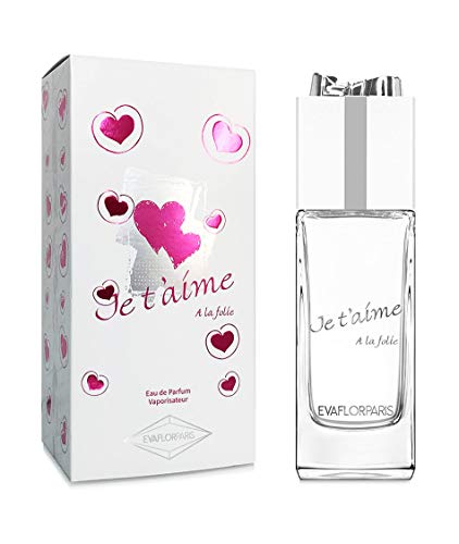 Parfum Femme JE T'AIME A la Folie EVAFLORPARIS, le cadeau idéal