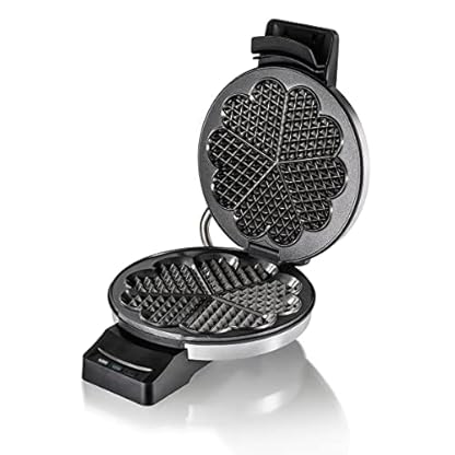 Cloer 1898XL Waffeleisen Professional, zuckerresistente Doppelbeschichtung, für gewerblichen Betrieb geeignet, XL Herzwaffel 19,5 cm Ø 1200 W – Bild 7