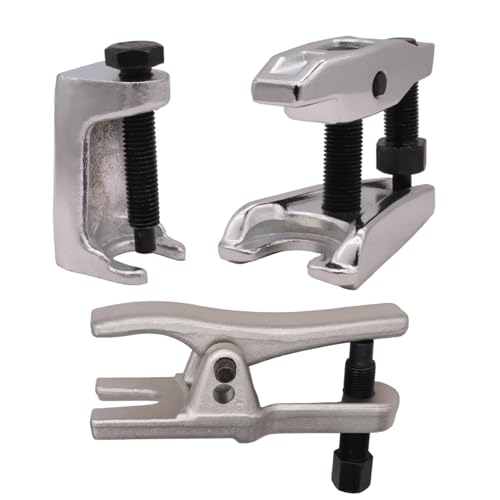 Kahaybeall 3 PCS Extracteur Universel de Rotule en Acier Forgé, Arrache Rotule de Suspension, Outil de Démontage pour Biellettes de Direction et Roulements,...